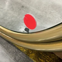 Open Box: Tubular Metal Wall Mirror (30" x 45") - Antique Brass