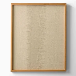 Open Box: Two-Tone Fabric Wall Art (26"W x 32"H) - Natural
