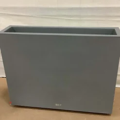 Open Box: Veradek Block Series Indoor/Outdoor Plastic Span Planter, Medium Span (38"W x 10"D x 30"H) - Grey
