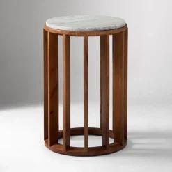 Ophelia Marble Drink Table (12")