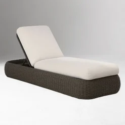 Orange Beach Wicker Chaise Lounge