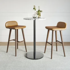 Orbit Restaurant Bar Table - Marble - Round
