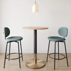 Orbit Restaurant Bar Table - Wood - Round
