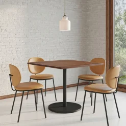 Orbit Restaurant Dining Table - Wood - Square