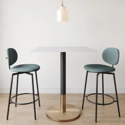 Orbit Restaurant Rectangle Bar Table - Porcelain