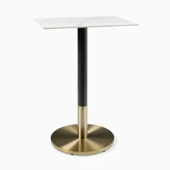 Orbit Restaurant Rectangle Bar Table - Porcelain
