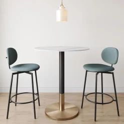 Orbit Restaurant Round Bar Table - Porcelain