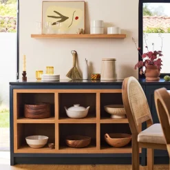 Organic Shaped Wood Serving Bowls