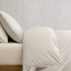 Organic Washed Cotton Percale Duvet Cover & Shams