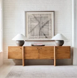Otto Solid Wood Media Console (80"–96")
