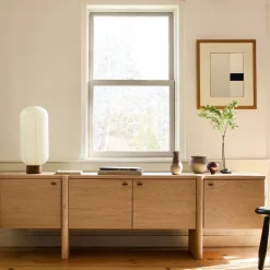 Otto Solid Wood Media Console (80"–96")