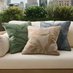Outdoor Abstract Botanical Pillow