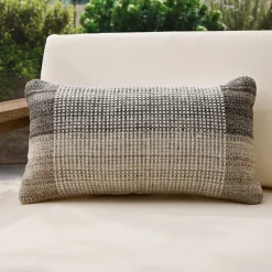 Outdoor Natural Half Block Pillow