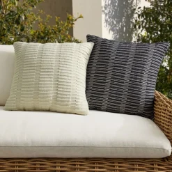 Outdoor Rib Stripe Pillow