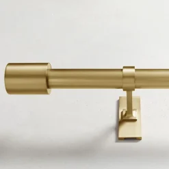 Oversized Adjustable Curtain Rod w/ Cylinder Finials