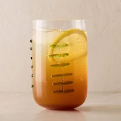 Palm Applique Highball Glasses