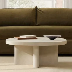 Palmetto Indoor/Outdoor Round Concrete Coffee Table (36")