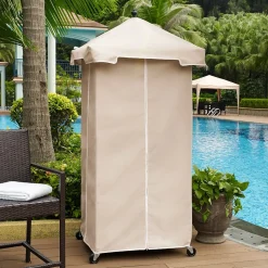 Palm Harbor Outdoor Wicker Towel Valet