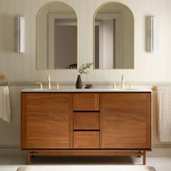 Parquet Double Bathroom Vanity (60")