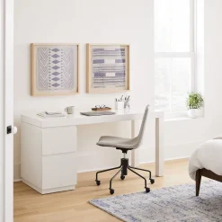 Parsons File Cabinet Desk Set (62")