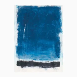 Patched Blue Canvas