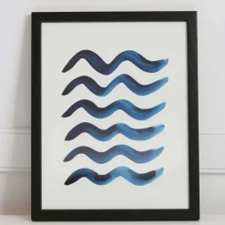 Pauline Stanley Studio Wall Art - Blue Waves