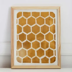 Pauline Stanley Studio Wall Art - Honeycomb Pattern