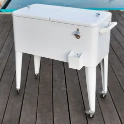 Permasteel 80 Qt. Portable Rolling Patio Cooler