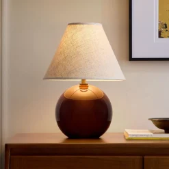 Perry Glass Table Lamp (15.5")