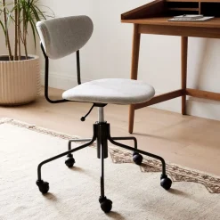 Petal Upholstered Swivel Office Chair