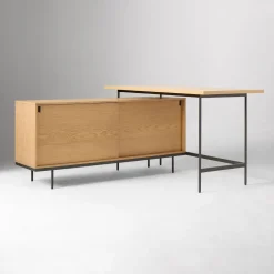 Pierce L-Shaped Desk (56")