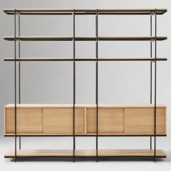 Pierce Narrow Storage Shelf Unit – Set of 2 (84”)