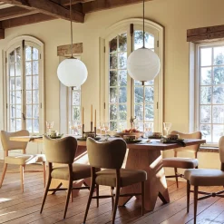 Pierce & Ward Burl Wood Dining Table (90")