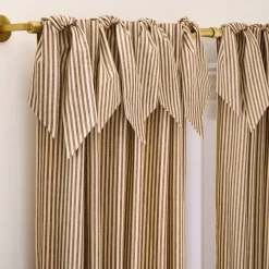 Pierce & Ward Cotton Linen Stripe Curtain