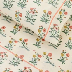 Pink Chicken Poppy Floral Sheet Set