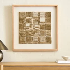 Pixelated Embroidery Wall Art