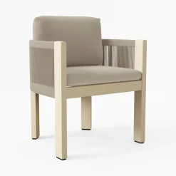 Porto Aluminum Dining Arm Chair Cushion Covers