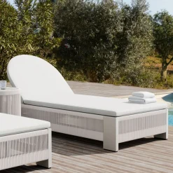 Porto Aluminum Outdoor Chaise Lounge