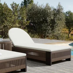Porto Aluminum Outdoor Chaise Lounge