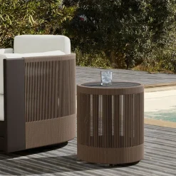 Porto Aluminum Outdoor Side Table (18")