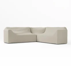 Porto Aluminum 3-Piece L-Shaped Sofa Protective Cover