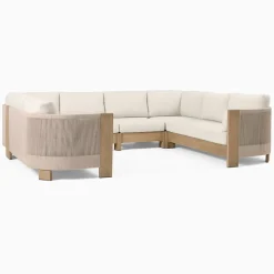 Porto Outdoor 6-Piece U-Shaped Sectional Cushion Covers