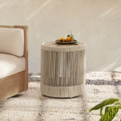 Porto Outdoor Round Side Table (17")