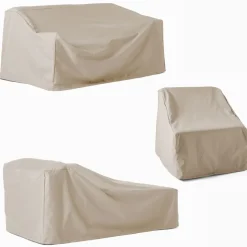 Portside Aluminum Outdoor 3-Piece Chaise Sectional Protective Cover