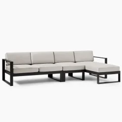 Portside Aluminum Outdoor 3-Piece Chaise Sectional Protective Cover