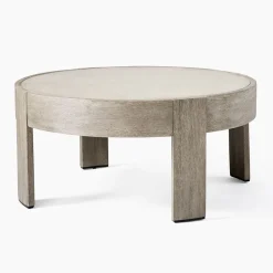 Portside Outdoor Concrete Round Coffee Table Protective Cover