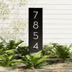 Post & Porch Vertical Home Yard Sign with Magnetic Numbers