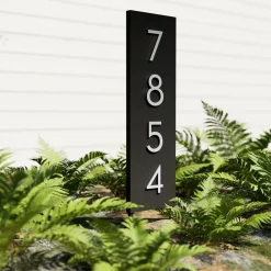Post & Porch Vertical Home Yard Sign with Magnetic Numbers
