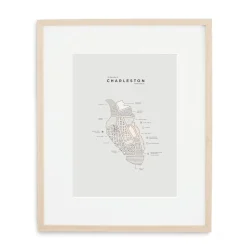 42 Pressed City Map - Charleston