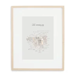 42 Pressed City Map - Los Angeles
